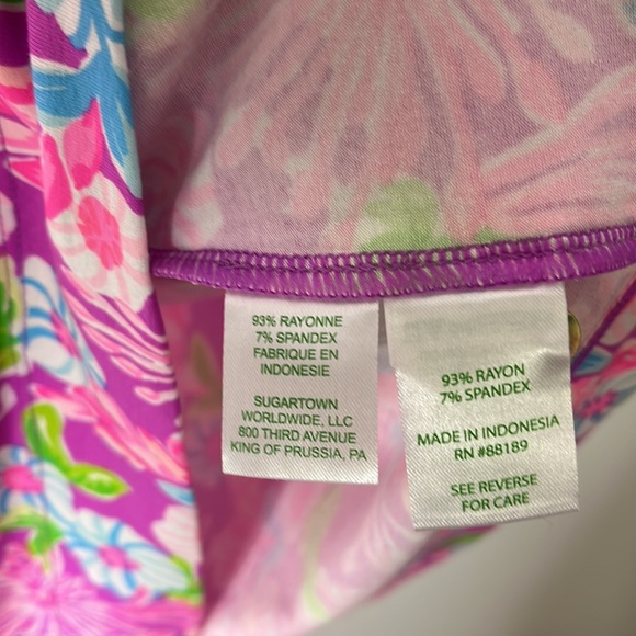 Lilly Pulitzer UPF50+ Sophie Dress in Amethyst Moms The Word, Size Medium. - Picture 10 of 12